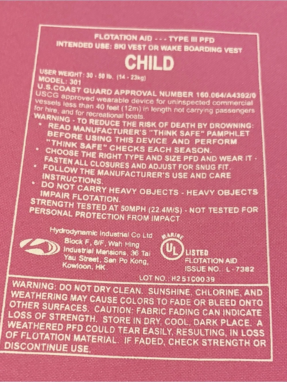 Speedo Kids Swim PFD life jacket Vest